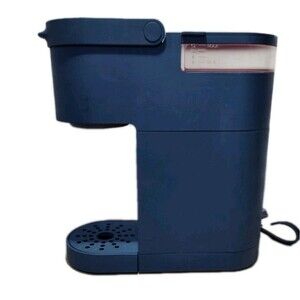 Keurig K-Mini Coffee Maker Hand Painted Blue Grey Tested Working